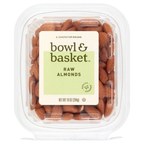 Bowl & Basket Raw Almonds, 10 oz