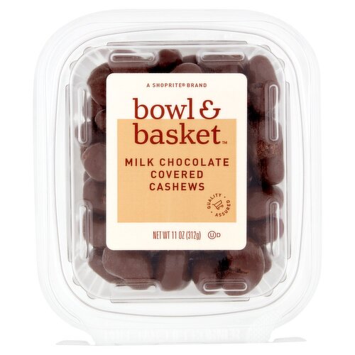 Bowl & Basket Milk Chocolate Covered Cashews, 11 oz