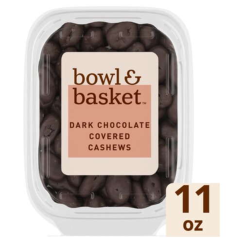 Bowl & Basket Dark Chocolate Covered Cashews, 11 oz