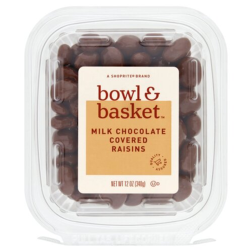 Bowl & Basket Milk Chocolate Covered Raisins, 12 oz