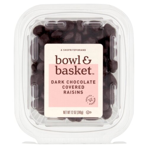 Bowl & Basket Dark Chocolate Covered Raisins, 12 oz