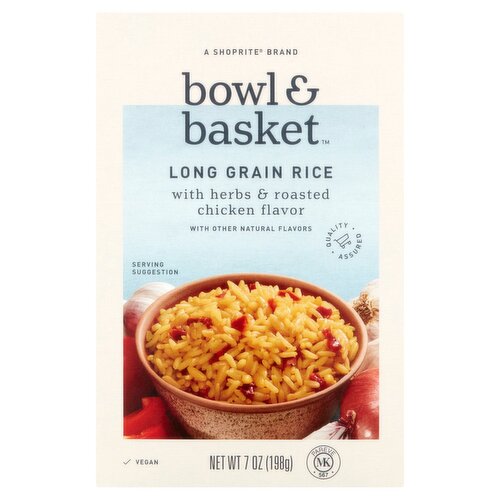 Bowl & Basket Long Grain Rice with Herbs & Roasted Chicken Flavor, 7 oz