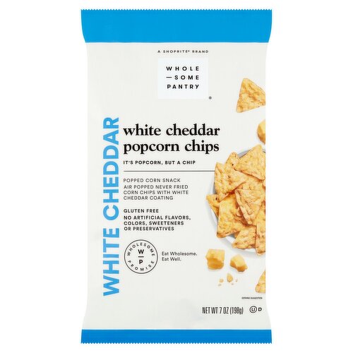 Wholesome Pantry White Cheddar Popcorn Chips, 7 oz