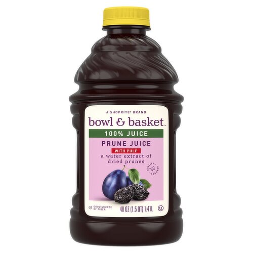 Bowl & Basket Prune 100% Juice with Pulp, 48 fl oz