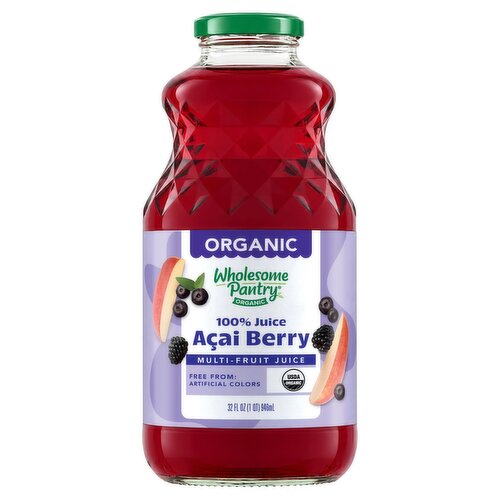 Wholesome Pantry Organic Açaí Berry Multi-Fruit 100% Juice, 32 fl oz