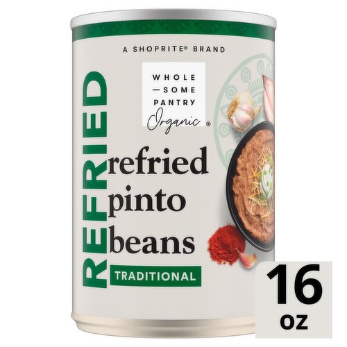 Wholesome Pantry Organic Traditional Refried Pinto Beans, 16 oz