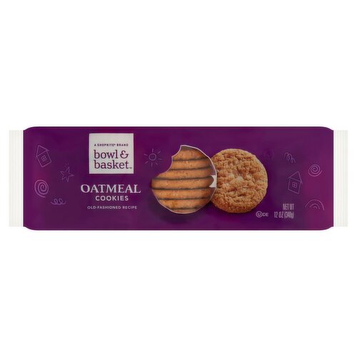 Bowl & Basket Old-Fashioned Recipe Oatmeal Cookies, 12 oz