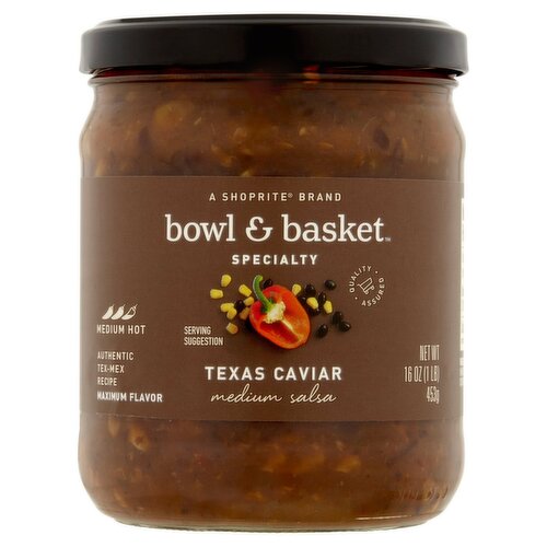 Bowl & Basket Specialty Texas Caviar Medium Salsa, 16 oz