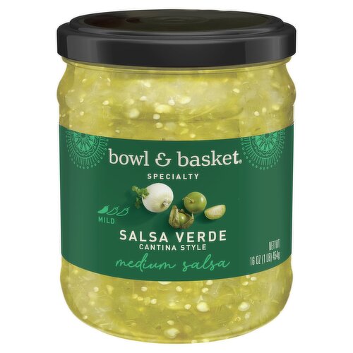 Bowl & Basket Specialty Salsa Verde Cantina Style Mild Salsa, 16 oz