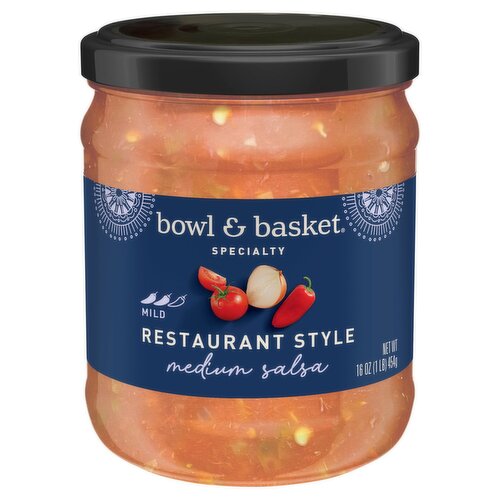 Bowl & Basket Specialty Restaurant Style Medium Salsa, 16 oz