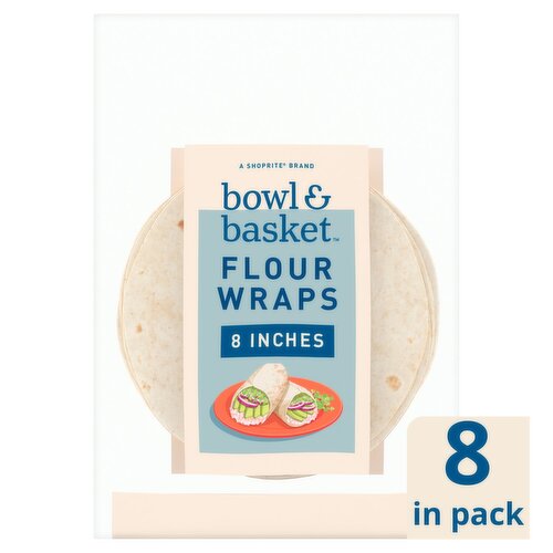 Bowl & Basket Flour Wraps, 8 inches, 8 count, 12 oz