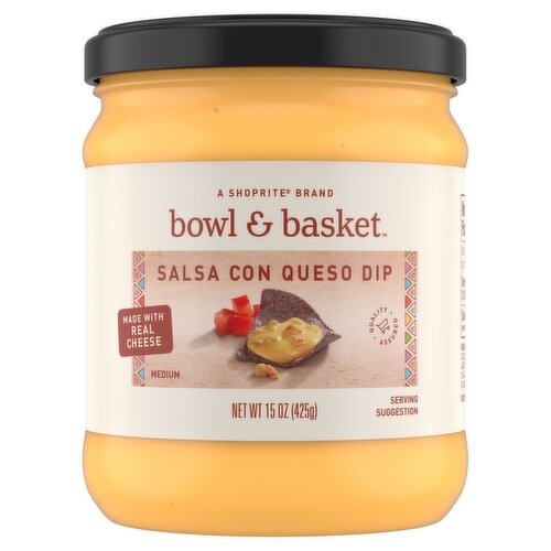 Bowl & Basket Medium Salsa Con Queso Dip, 15 oz