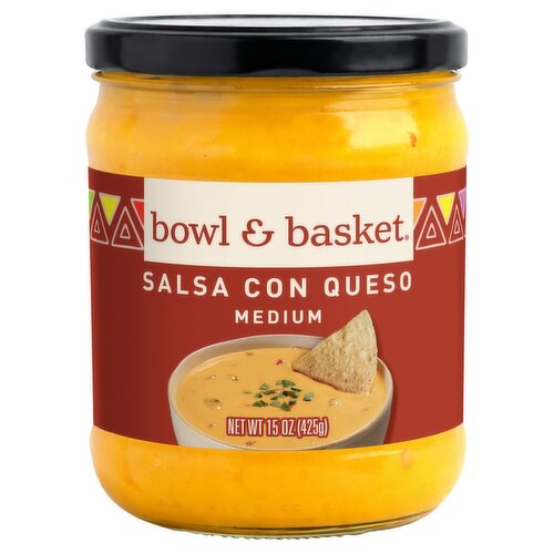 Bowl & Basket Medium Salsa Con Queso, 15 oz