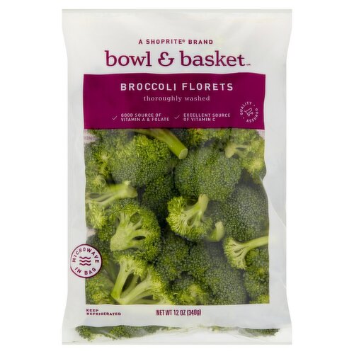 Bowl & Basket Broccoli Florets, 12 oz