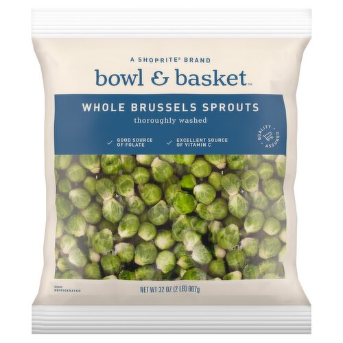 Bowl & Basket Whole Brussels Sprouts, 32 oz