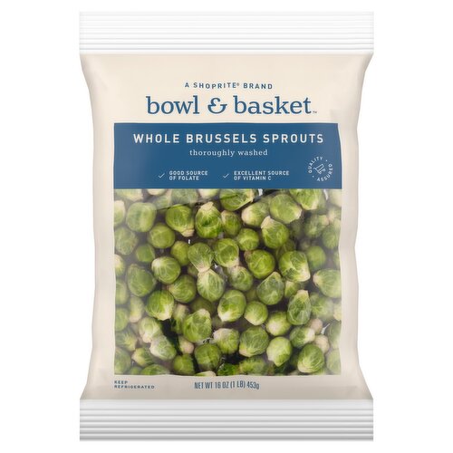 Bowl & Basket Whole Brussels Sprouts, 16 oz