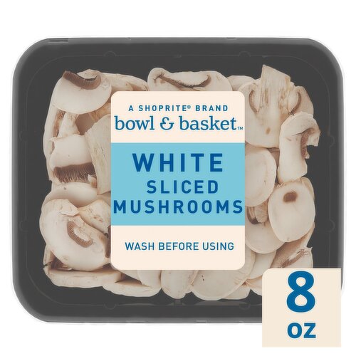 Bowl & Basket White Sliced Mushrooms, 8 oz