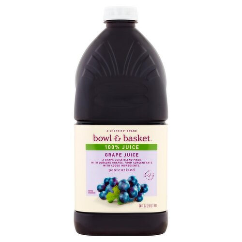 Bowl & Basket Grape 100% Juice, 64 fl oz