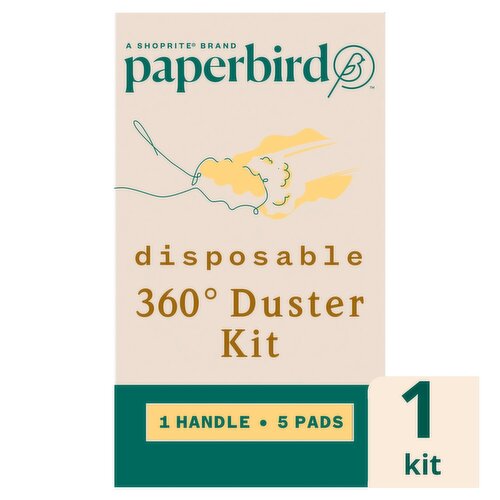 Paperbird Disposable 360° Duster Kit Unscented, 5 count