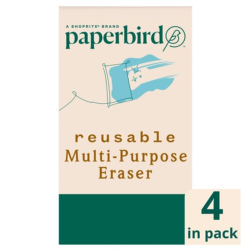 Paperbird Multi-Purpose Reusable Eraser, 4 count