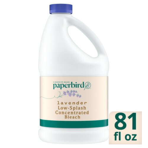 Paperbird Lavender Low-Splash Concentrated Bleach, 81 fl oz