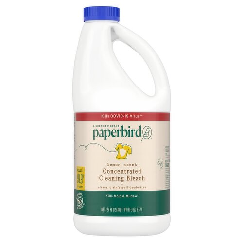 Paperbird Lemon Scent Concentrated Cleaning Bleach, 121 fl oz