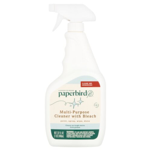 Paperbird Multi-Purpose Cleaner with Bleach, 32 fl oz