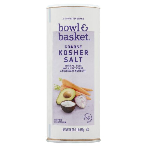 Bowl & Basket Coarse Kosher Salt, 16 oz