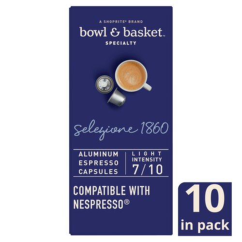 Bowl & Basket Specialty Selezione 1860 Aluminum Espresso Capsules, 0.194 oz, 10 count