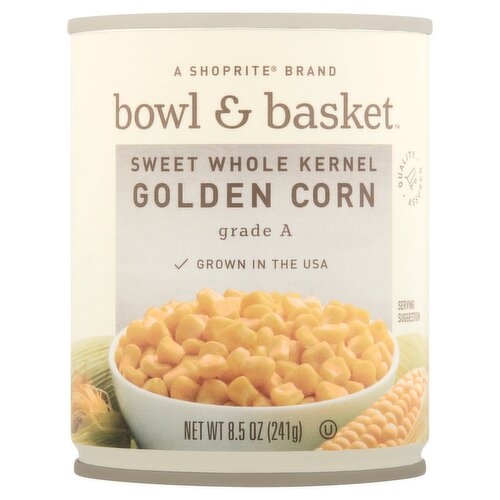 Bowl & Basket Sweet Whole Kernel Golden Corn, 8.5 oz