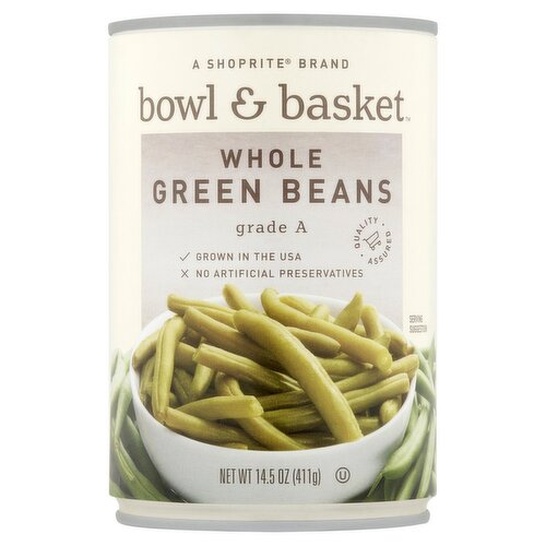 Bowl & Basket Whole Green Beans, 14.5 oz