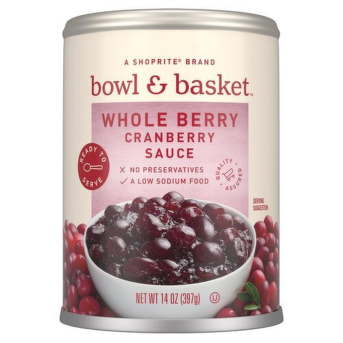 Bowl & Basket Whole Berry Cranberry Sauce, 14 oz