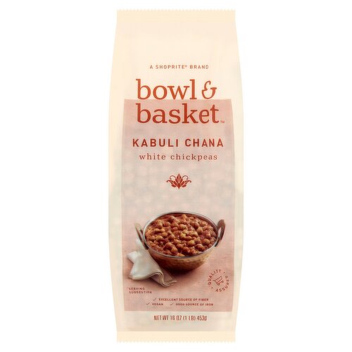 Bowl & Basket Kabuli Chana White Chickpeas, 16 oz