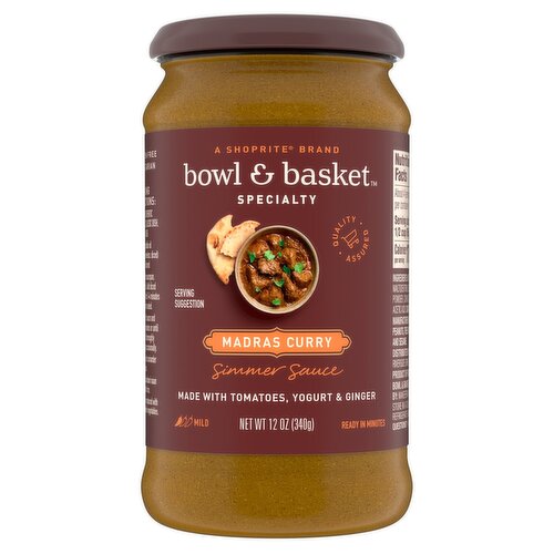 Bowl & Basket Specialty Madras Curry Simmer Sauce, 12 oz