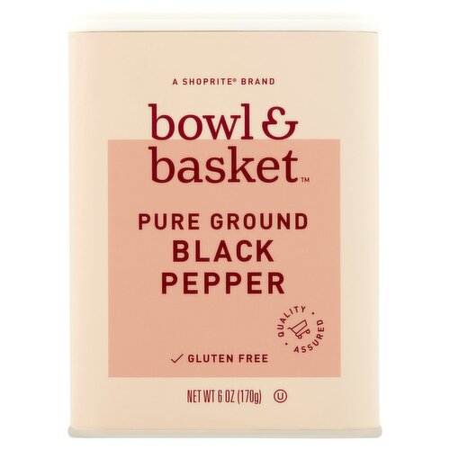 Bowl & Basket Pure Ground Black Pepper, 6 oz