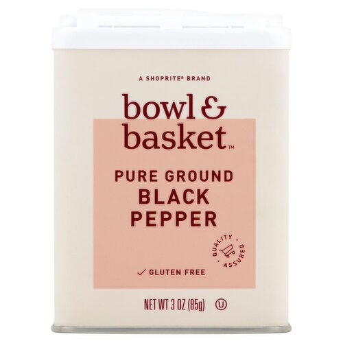 Bowl & Basket Pure Ground Black Pepper, 3 oz