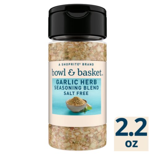 Bowl & Basket Salt Free Garlic Herb Seasoning Blend, 2.2 oz