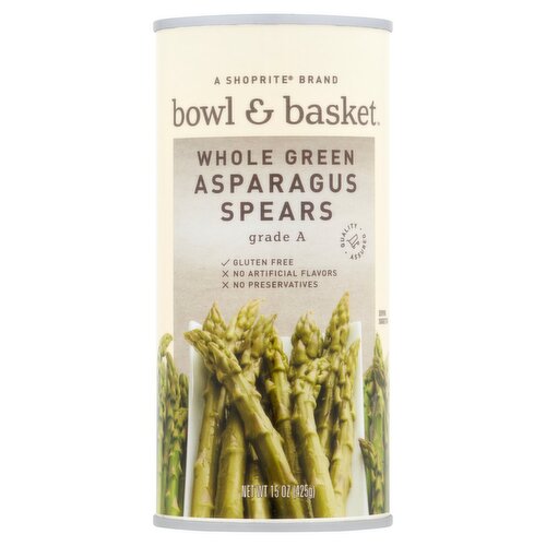 Bowl & Basket Whole Green Asparagus Spears, 15 oz