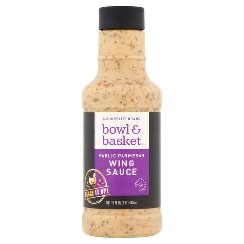 Bowl & Basket Garlic Parmesan Wing Sauce, 16 fl oz