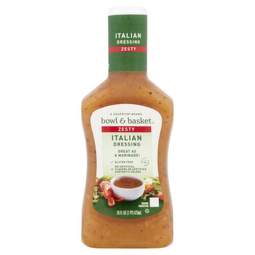 Bowl & Basket Zesty Italian Dressing, 16 fl oz