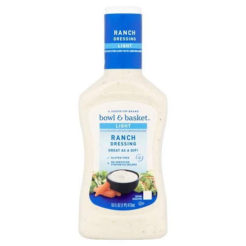 Bowl & Basket Light Ranch Dressing, 16 fl oz