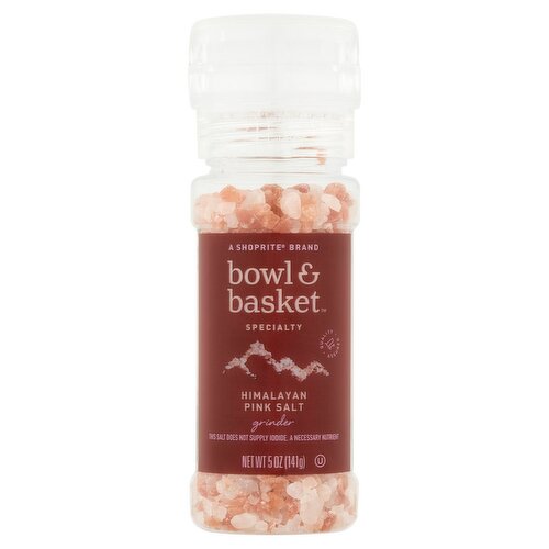 Bowl & Basket Specialty Grinder Himalayan Pink Salt, 5 oz