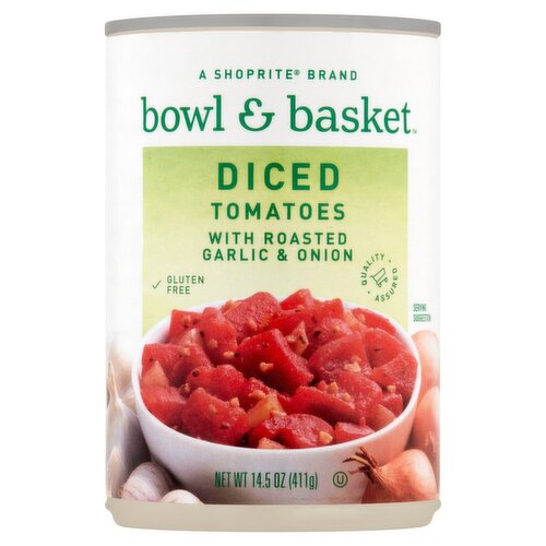 Bowl & Basket Diced Tomatoes with Roasted Garlic & Onion, 14.5 oz