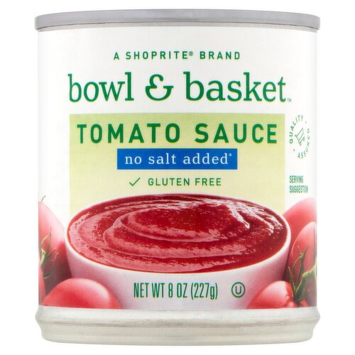 Bowl & Basket No Salt Added Tomato Sauce, 8 oz