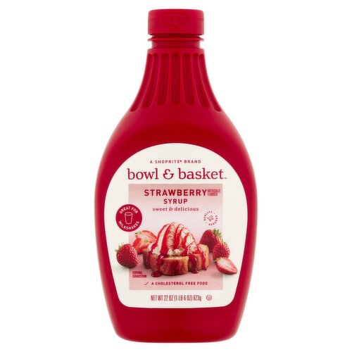 Bowl & Basket Strawberry Syrup, 22 oz