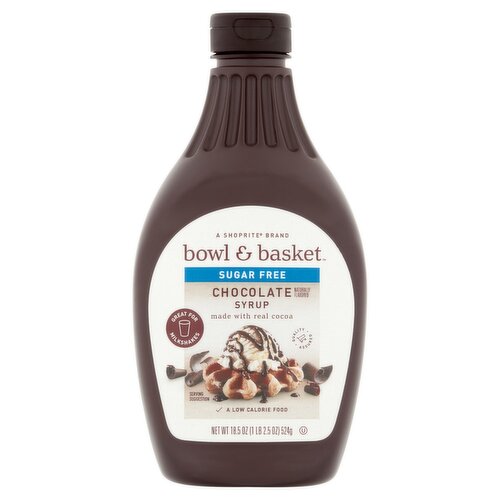 Bowl & Basket Sugar Free Chocolate Syrup, 18.5 oz