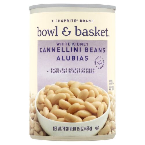 Bowl & Basket White Kidney Cannellini Beans Alubias, 15 oz