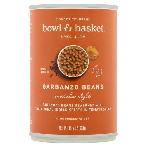 Bowl & Basket Specialty Masala Style Garbanzo Beans, 15.5 oz