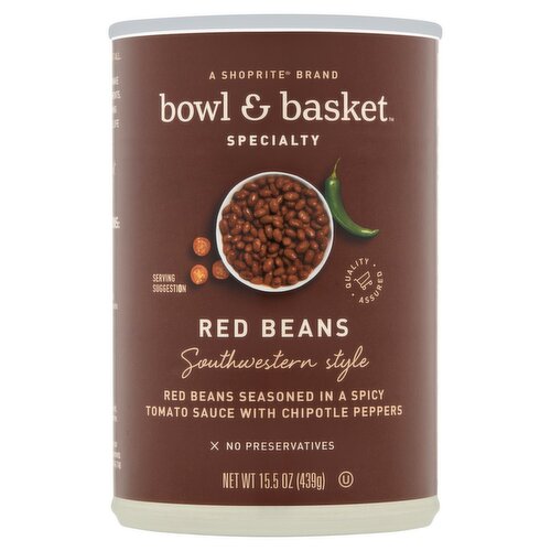 Bowl & Basket Specialty Southwestern Style Red Beans, 15.5 oz