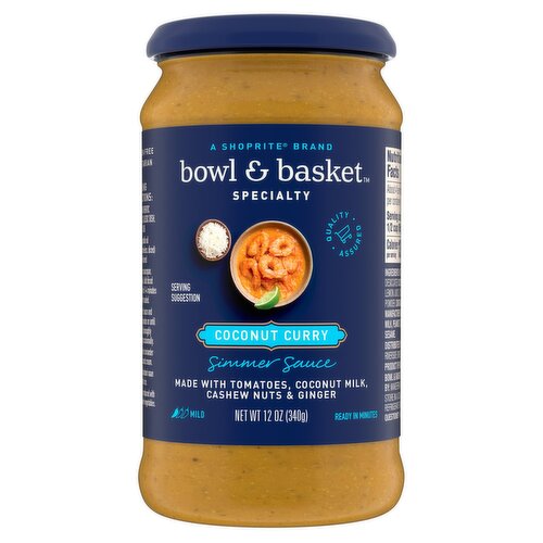 Bowl & Basket Specialty Coconut Curry Simmer Sauce, 12 oz